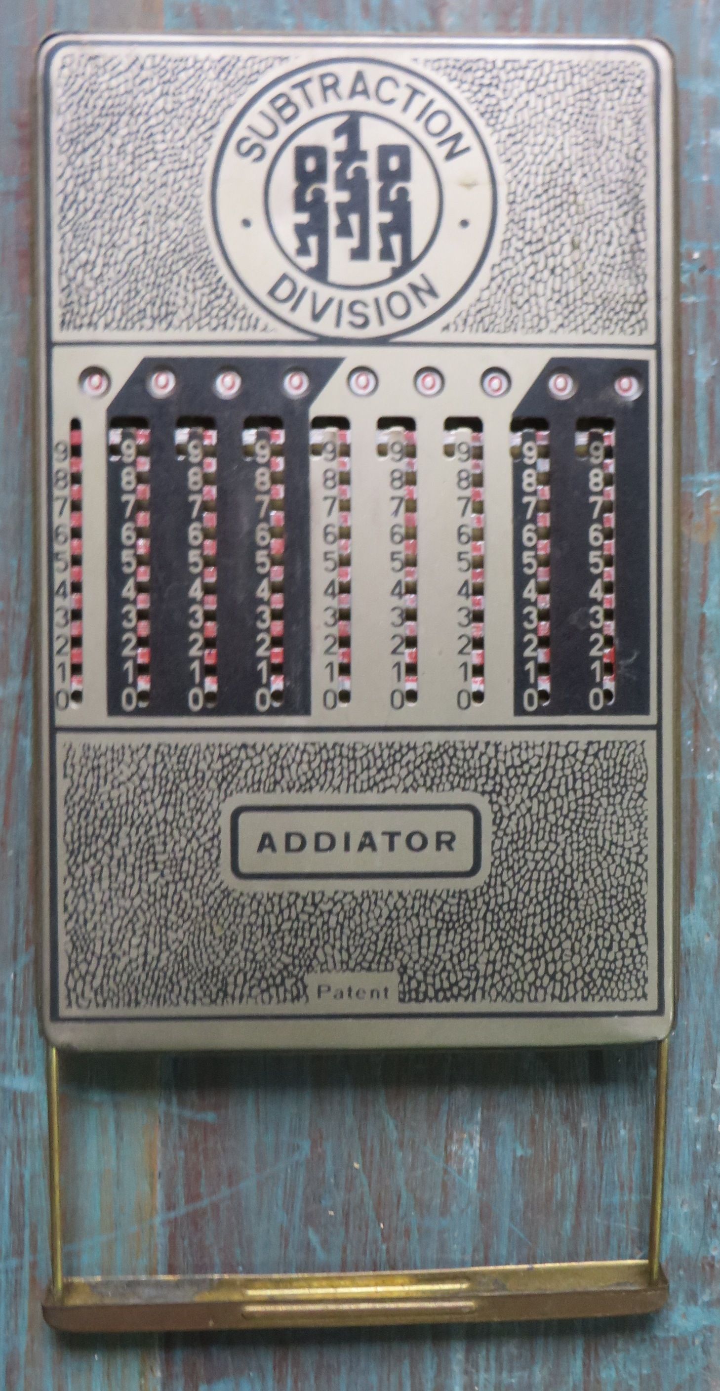 2 Vintage Manual Calculators. 1 is Chadwick Magic-brain Calculator