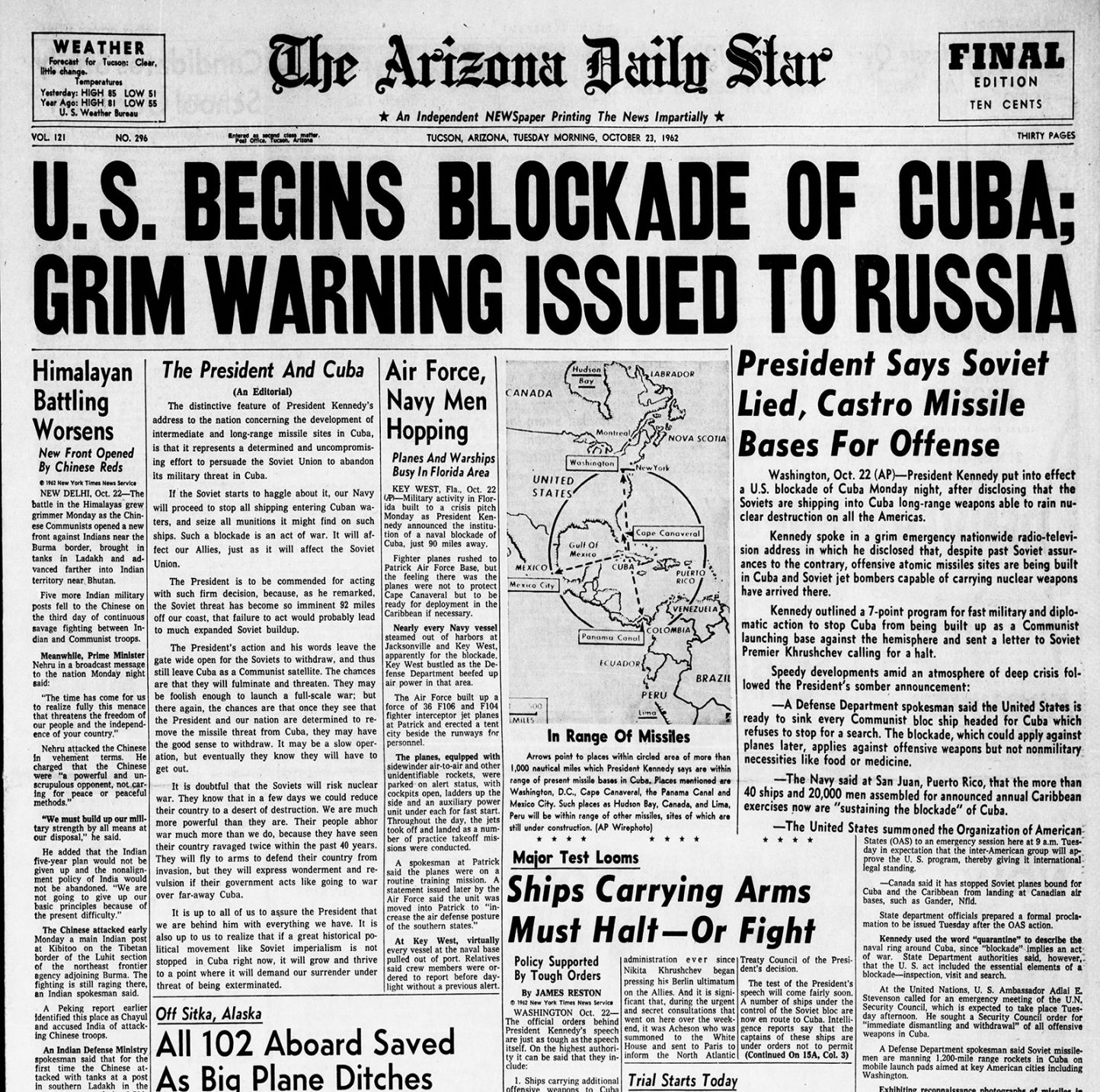 The Cuban Missile Crisis I Remember JFK A Baby Boomer s Pleasant 