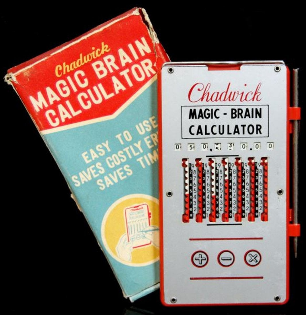 Magic Brain Calculator (+) (-) (x) (1955) - Chadwick - LastDodo